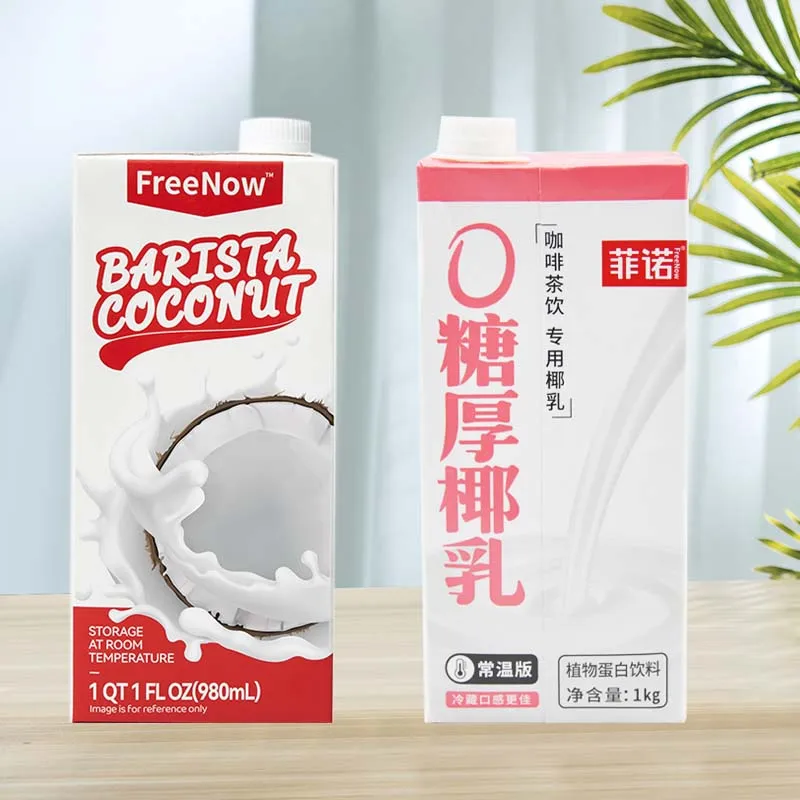 حليب جوز الهند السميك FreeNow خالي من السكر/حليب جوز الهند السميك 2.2 رطل (1000 مل) * 1 علبة #1