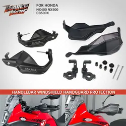 Motorcycle Enhanced Version Handlebar Handguard For Honda NX500 CB500X NX400 2019-2025 Hand Windshield Protector W/ Bracket