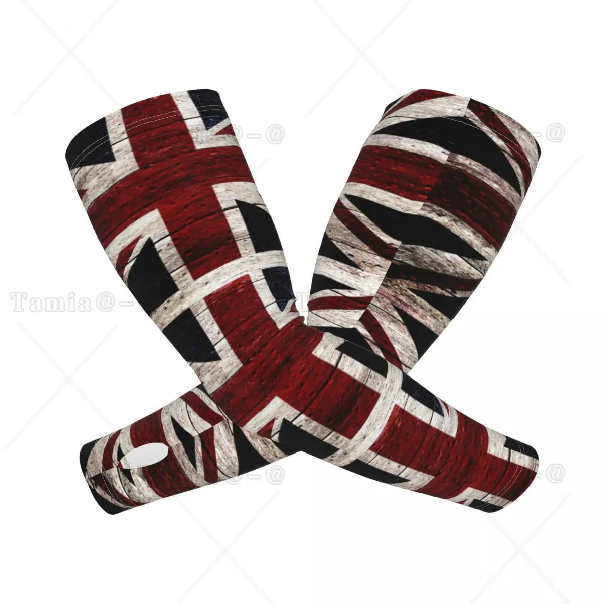 Custom Union Flag Sports Compression Arm Sleeves Warmer United Kingdom Country Sun UV Protection Tattoo Cover Up for Cycling