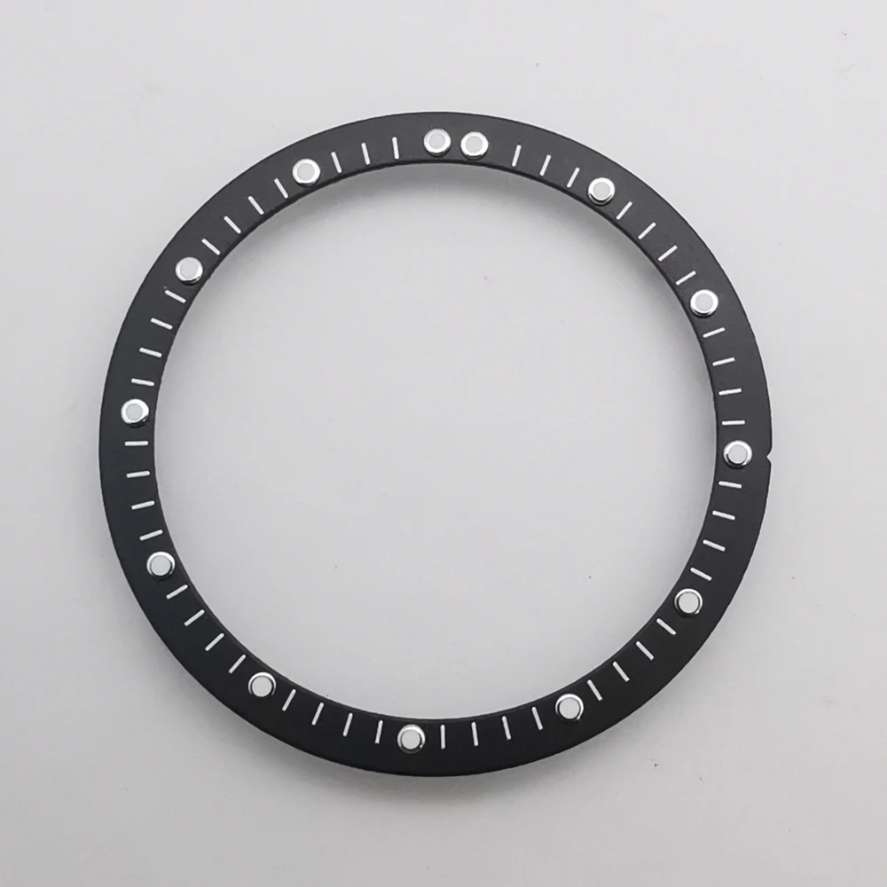 28.5mm Black Blue White Luminous Perspective Dial Ring Transparent Plastic Dial fit NH35 NH36 NH38 NH39 NH70 NH72 movement