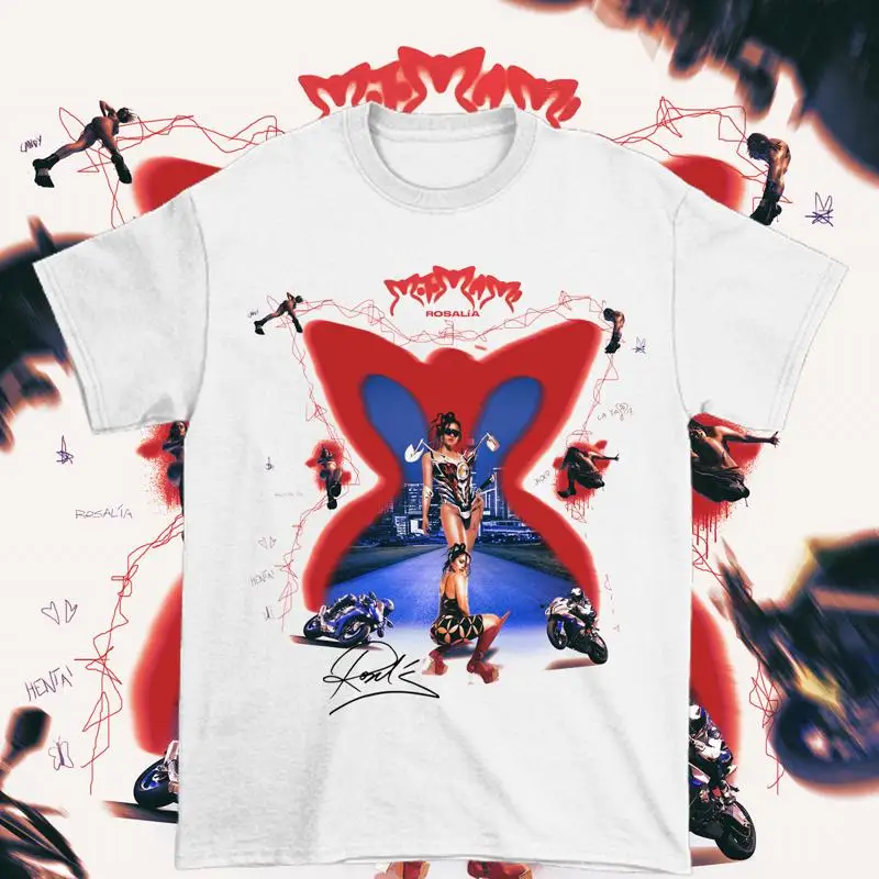 Nueva camiseta blanca Motomami Rosal A Singer para Fan S 2345Xl Gc1153