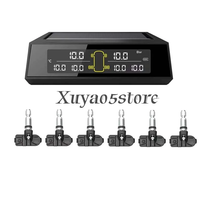 Bus Solar Truck TPMS Factory High Quality Tire Pressure Monitoring Internal Sensors Wireless Real-time Detection for 6 Wheels
