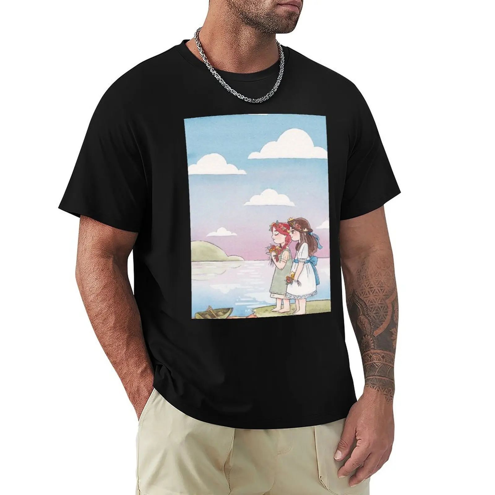 Anne & Diane of Green Gables T-Shirt Durable Work Wear T-Shirt