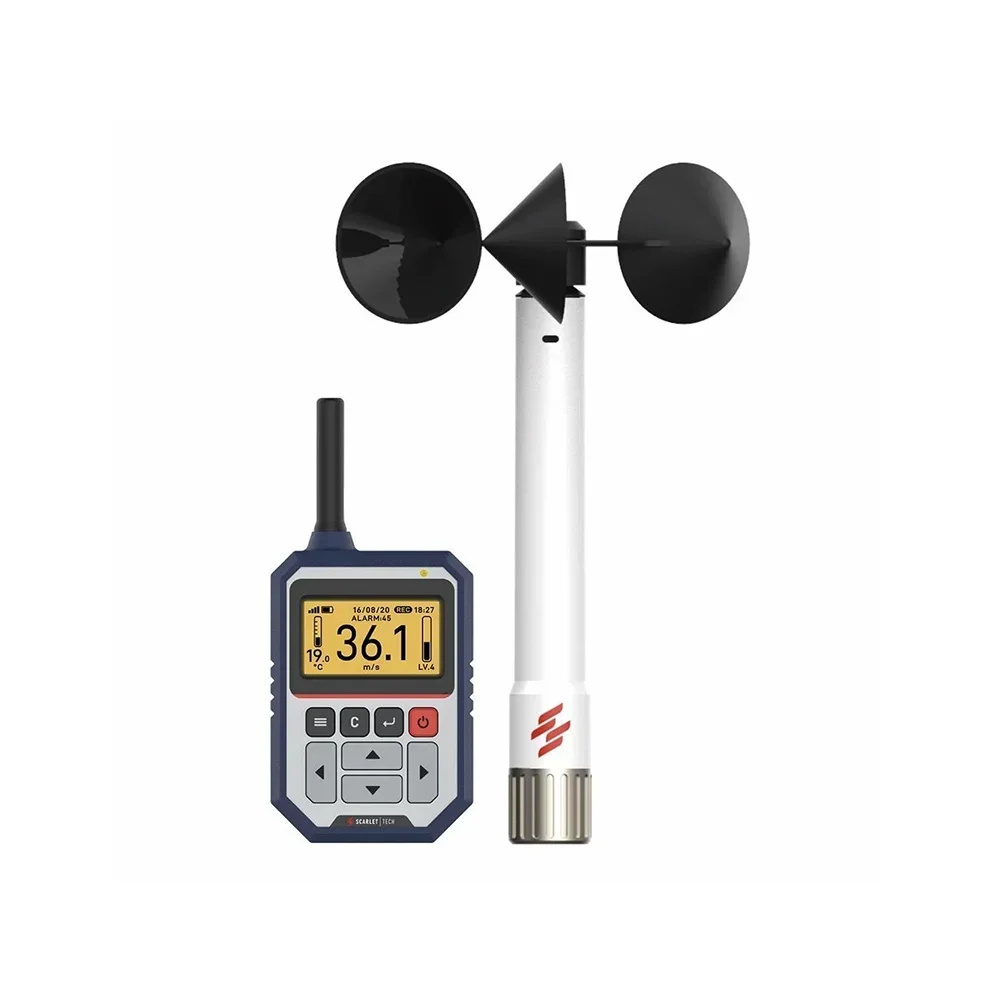 

Tower Crane Wireless Anemometer With Hand Screen