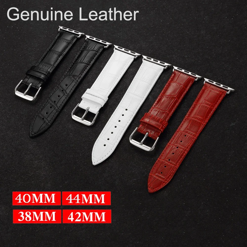 Genuine Cow Leather loop Bracelet Band for Apple Watch 9 8 Ultra 7 6 se 5 4 3 49mm 41mm 45mm 42MM 38 44MM 40MM Strap for iWatch