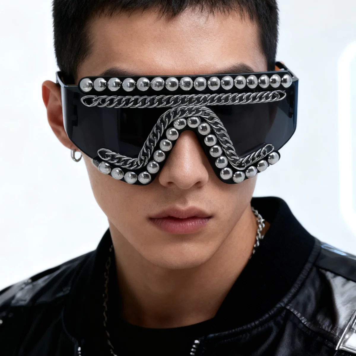 Punk Style One-piece Large Fra - Sunglass Retainer Cord review and price