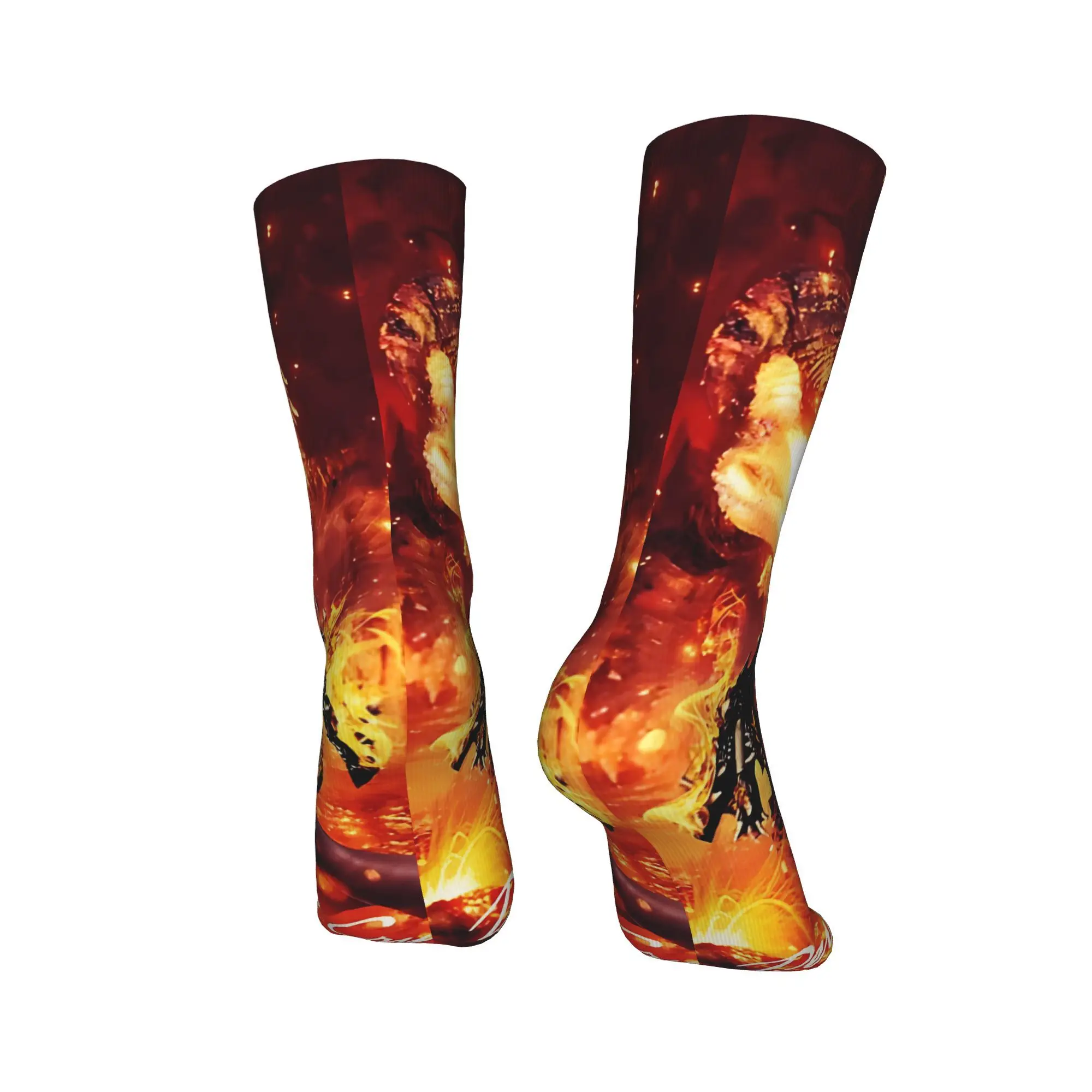 Devil May Cry 5 Dante Socks  Custom Stockings Anti Slip Men Socks Quality Spring Harajuku Cycling Socks