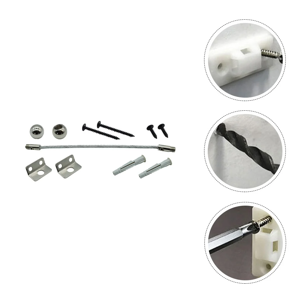 

1Set Furniture Anti-Tip Wall Kit Child Proofing Secures Stand Drawer Cabinets Baby Protector Furniture Fixing