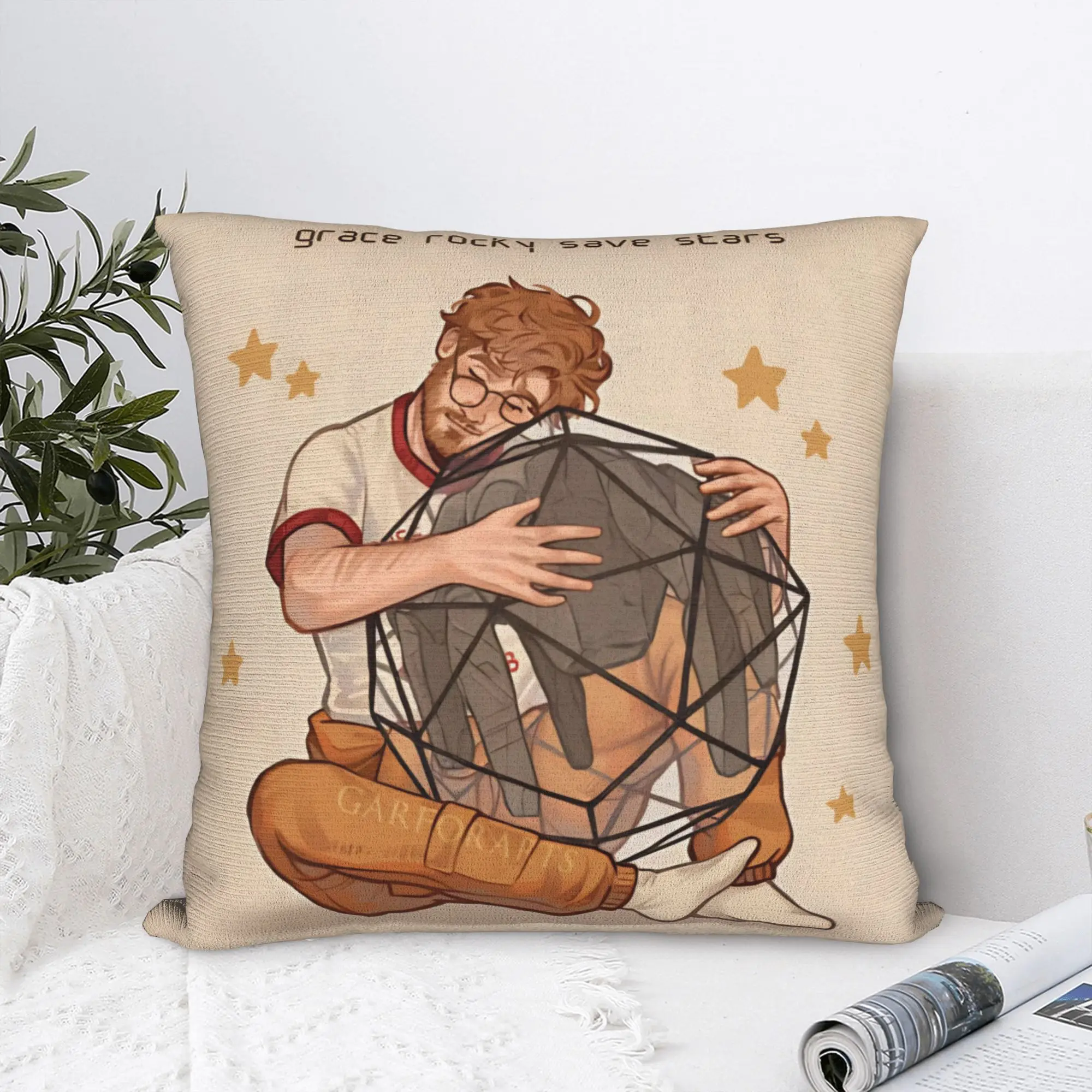 Project Hail Mary Square Pillowcases Polyester Home Ryland Grace Rockys Cushion Cover Funny Home Decoration Pillowcase 45*45