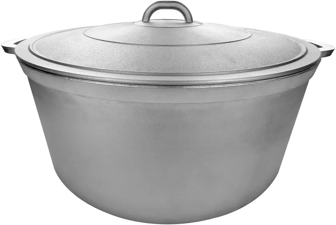 

9900 Супер качество алюминия Caldero, голландская духовка, 3,8 QT, серебро (46 см (18 дюймов))