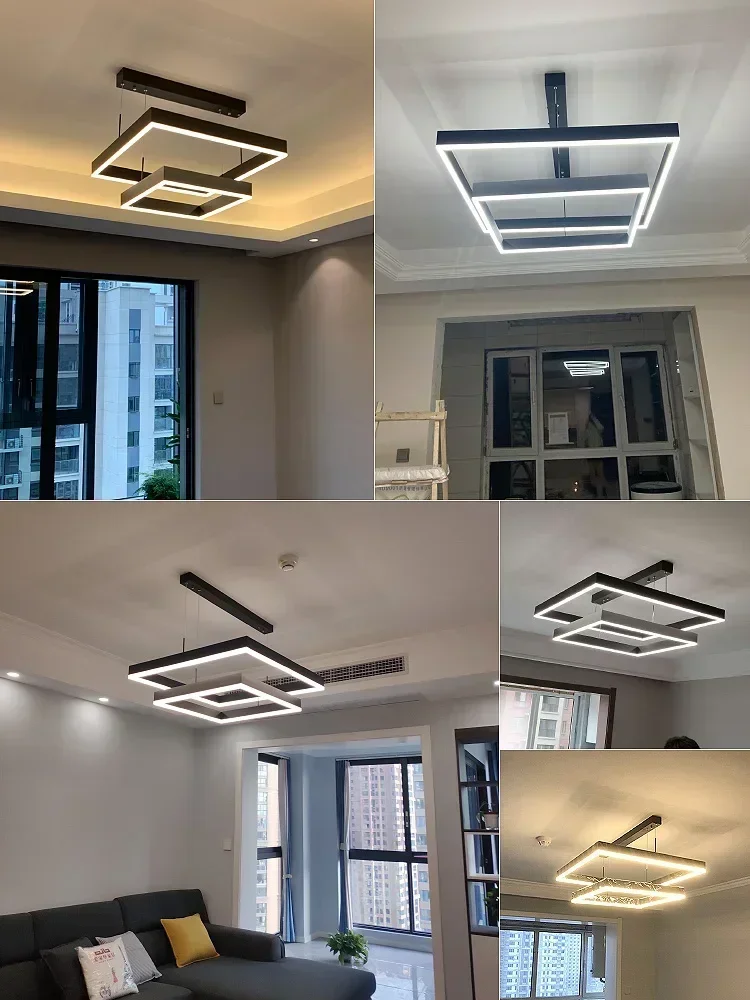 

LED Ceiling Chandelier Chandeliers for Living room Pendant lamp Modern Bedroo Hanging Light Fixture LED Lustre Dining room