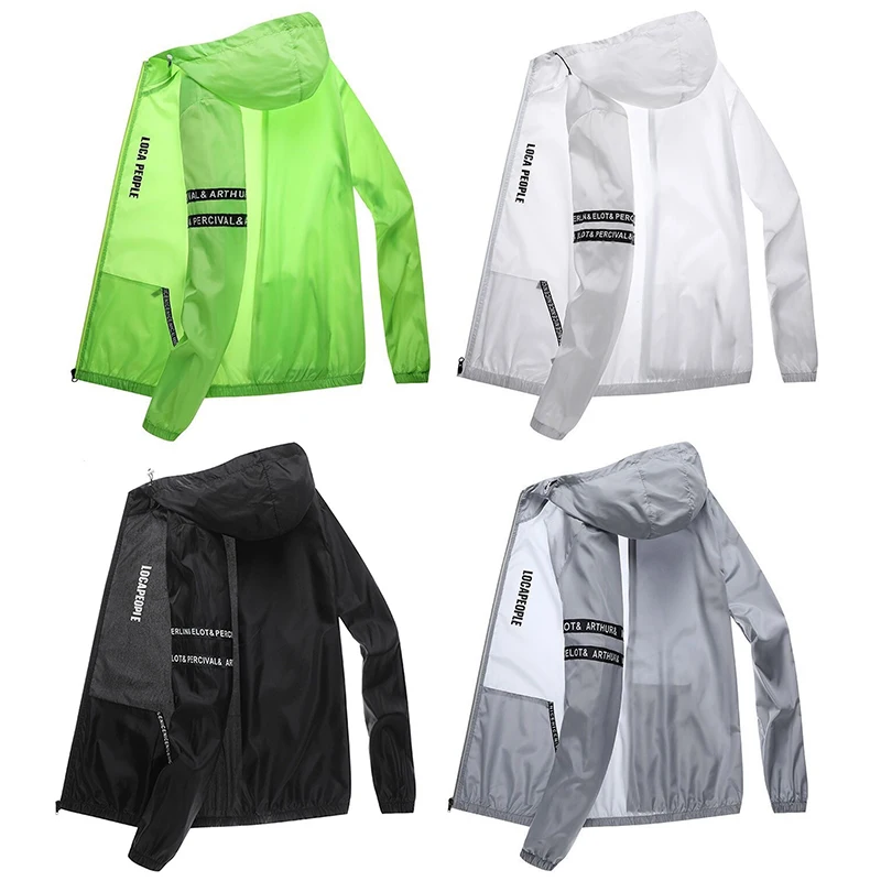 Camping Hiking Jackets Anti-Uv Suncreen Outwear Summer Outdoor Mtb Bike Thin Motocross Jacket Quick Dry Skin Windbreaker Unisex