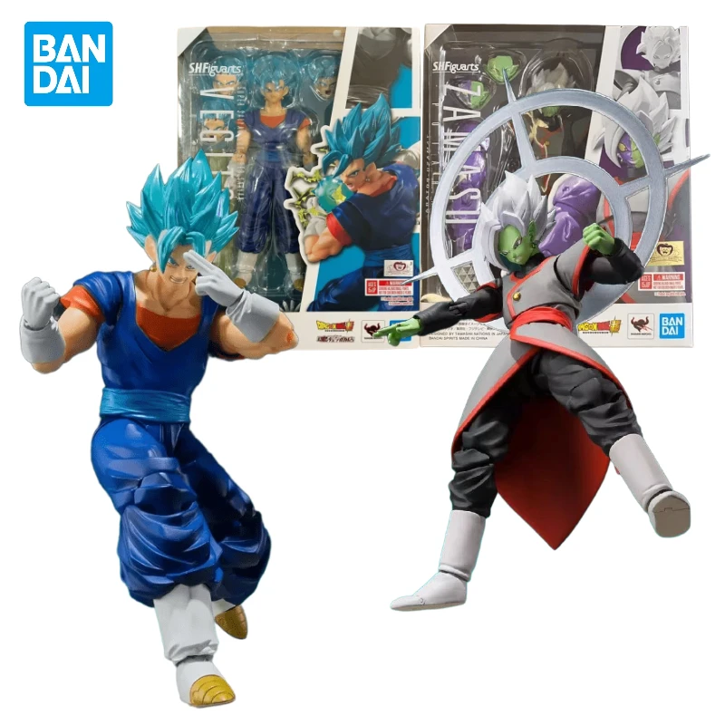 In Stock Original Bandai Dragon Ball SHF Blue Vegetto 2.0 Super Saiyan Zamasu Anime Action Figure Model Toys Collectible  Gifts