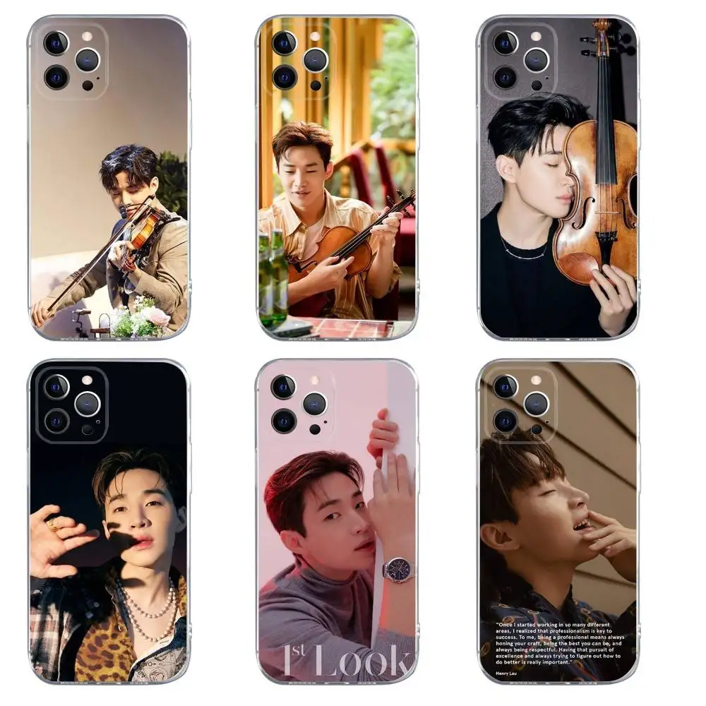 

Singer Henry Lau Phone Case For iPhone 16,15,14,13,12,11,Pro,Max,Xs,Xr,X,7,8,Plus,Mini Silicone Clear Cover