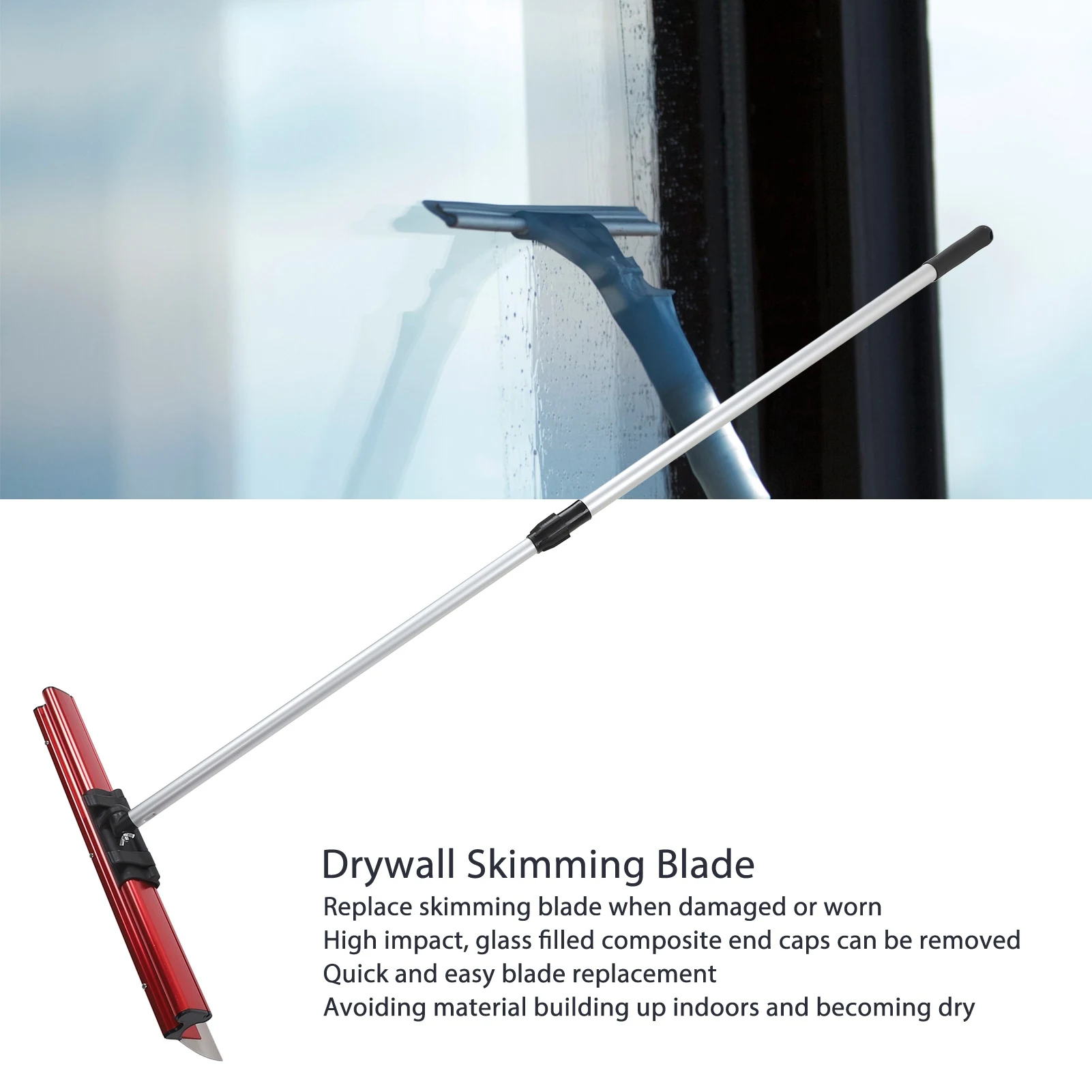 Skimming Blade Set Aluminum Body Non Slip  Resistant  Tools Skimming Blade Strong for Control Plaster