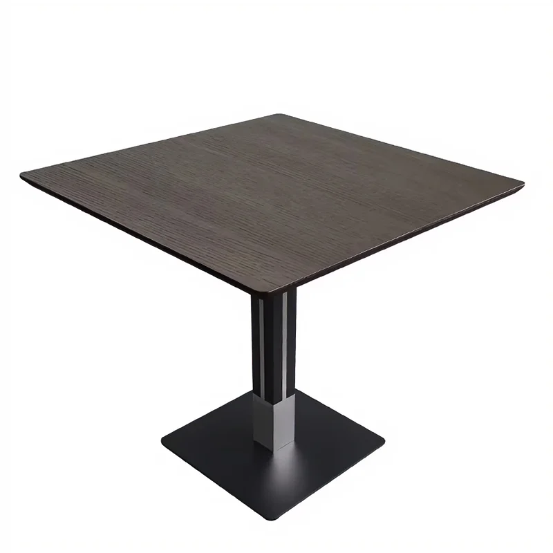 Leisure Cheap Wood Modern Commercial Dining Cafe Table Chairs Restaurant Set Furniture Durable Eco-Friendly Easy
