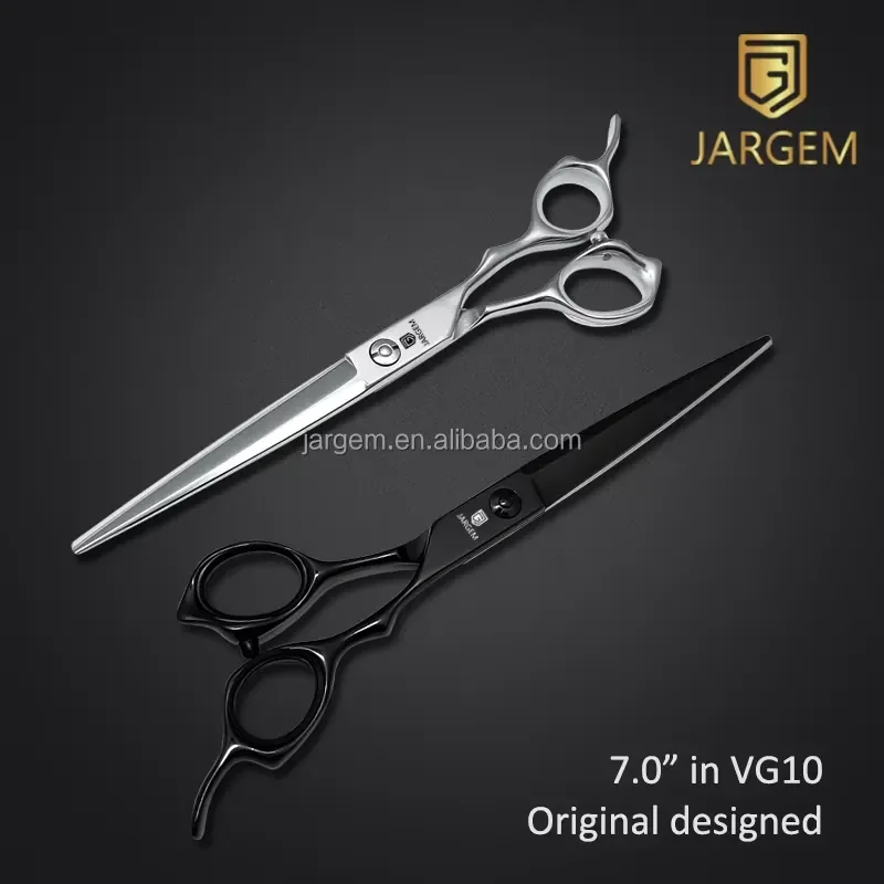 Hot Sale 7 Inch Barber Scissors Big Size Japan Hair Scissors Long Hair Cutting Scissors Stay Sharpness Longer Barber Shears