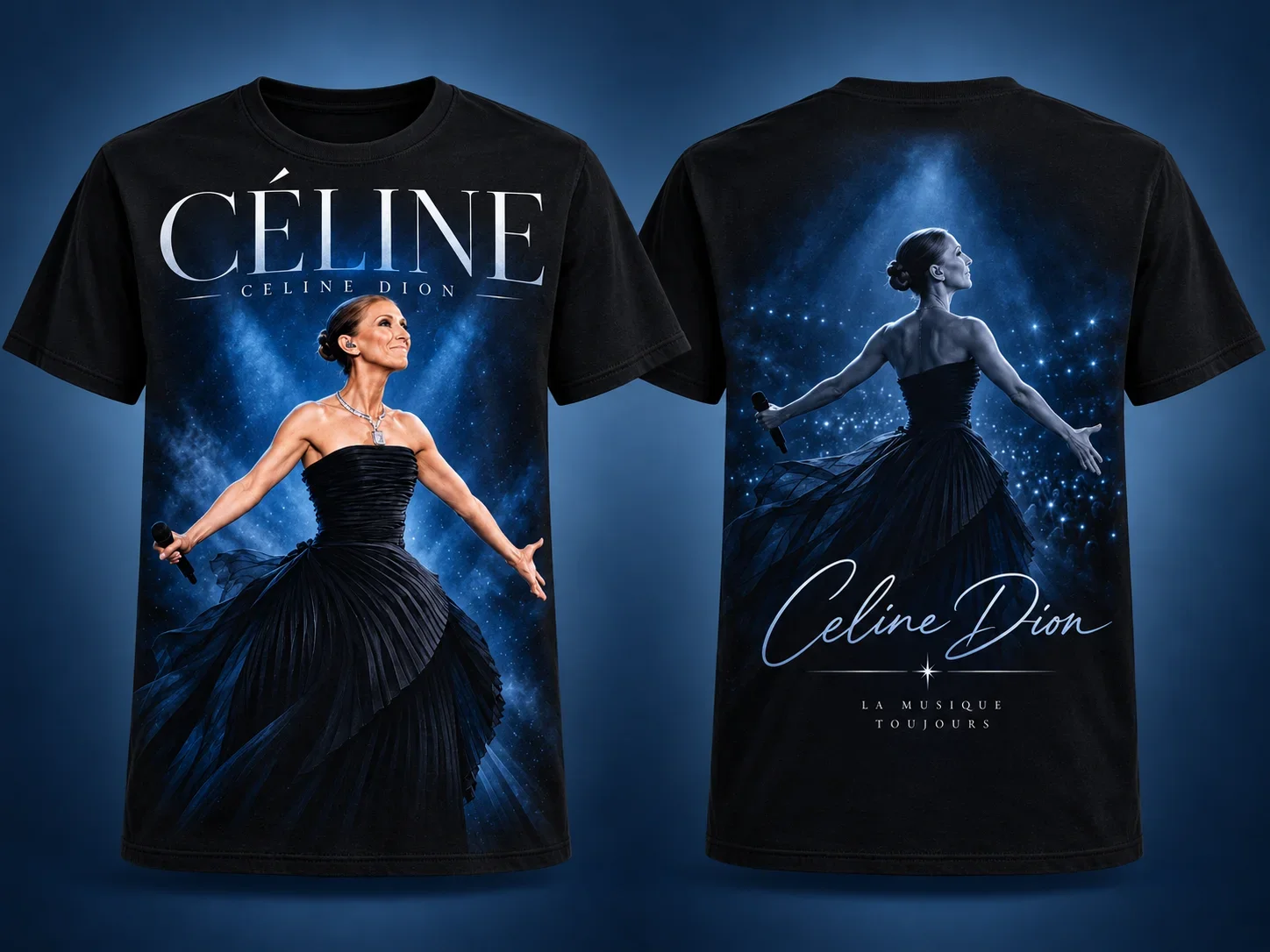 2026 Unisex Celine Dion All Over 3D Print T-shirt Y2K Stunning Paris Concert Fan Vintage Music Streetwear Tees