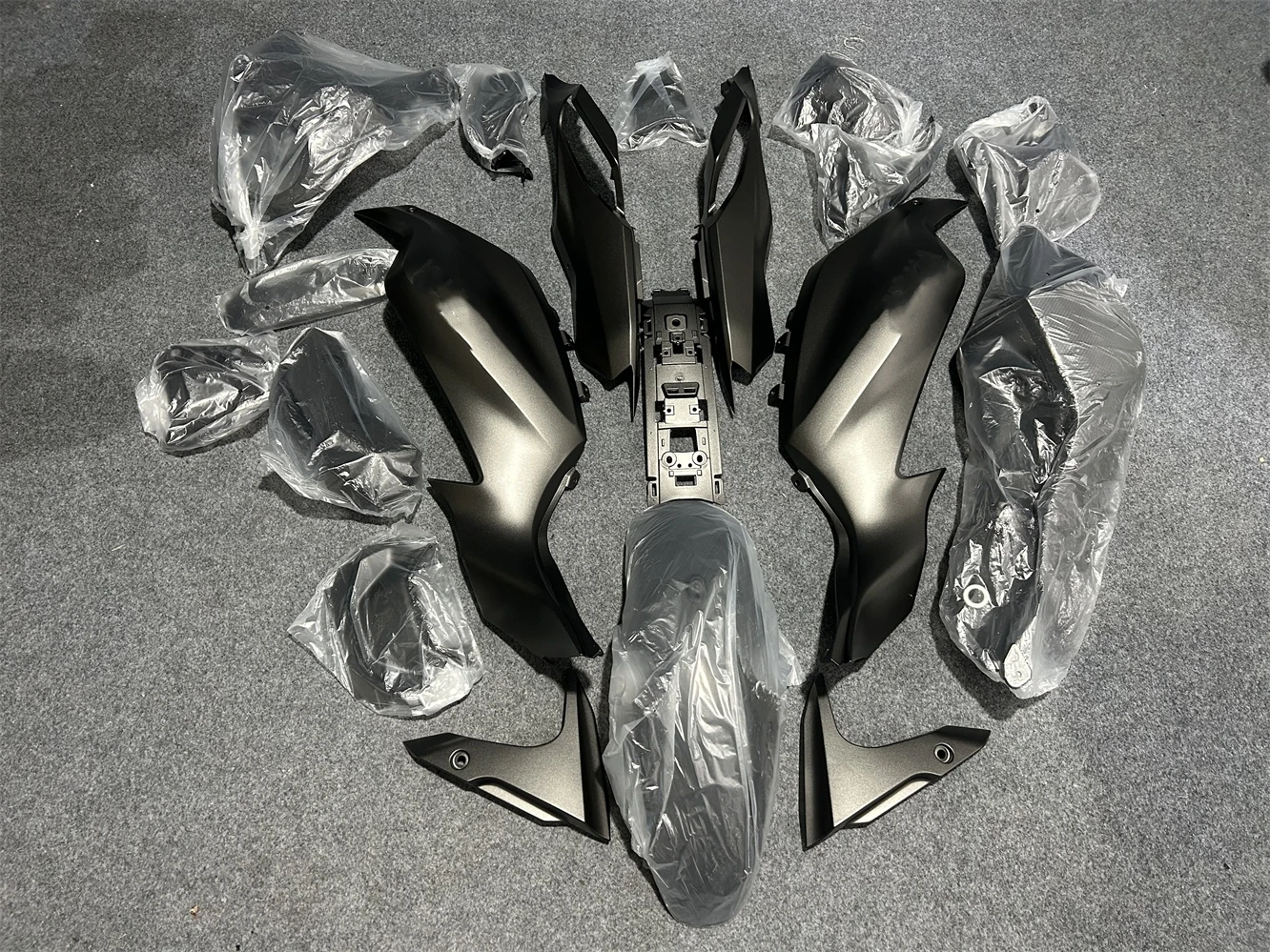 Motorcycle Fairing kit for MT-07 FZ-07 2012-2017 years MT 07 2013 2014 2015 2016 2017 Fairing Metallic dark grey