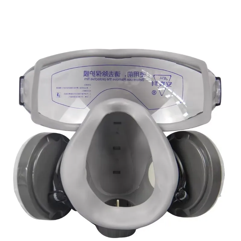 Respirator With Anti-Fog Safety Glasses Integral Full Dust Mask For Painting Polishing Woodwork Work Safe Dustproof Face Mask