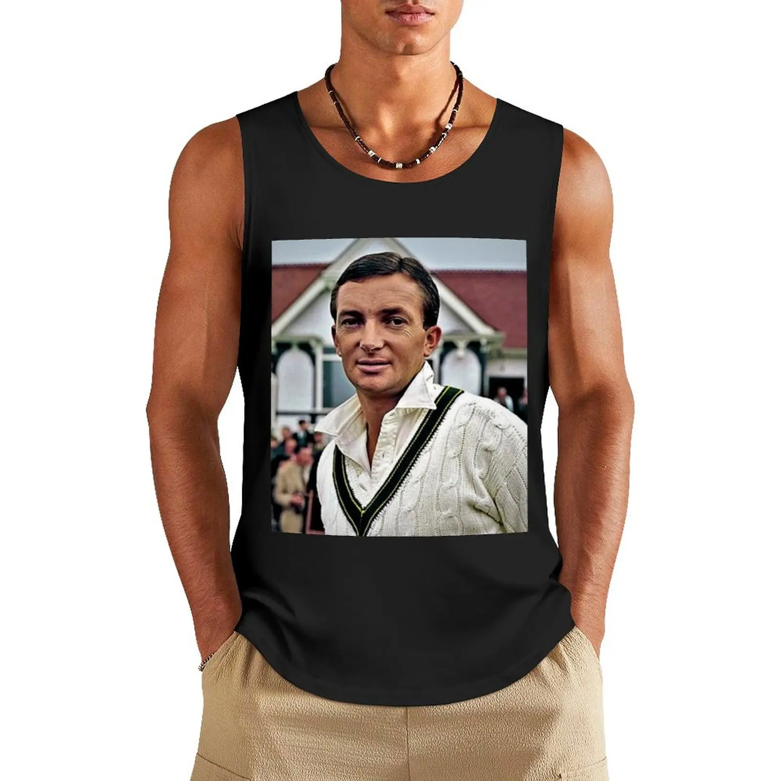 Richie Benaud Tank Top gym accessories men gym men t-shirt for men Gym wear