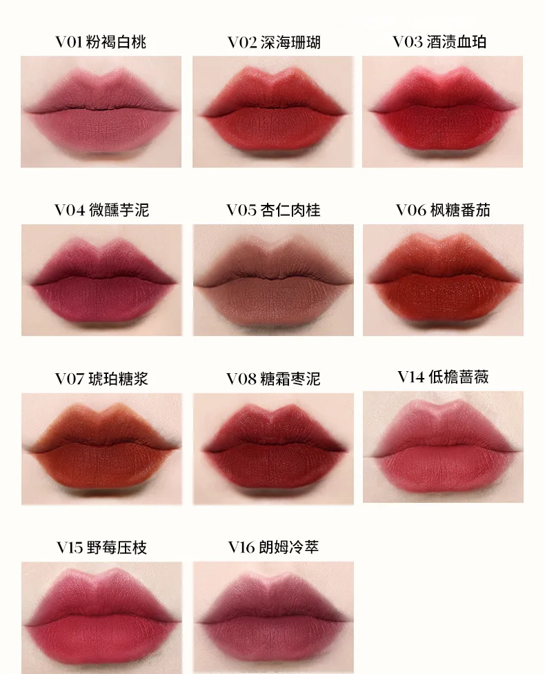 JOOCYEE Brilho labial âmbar concha de longa duração acabamento espelhado lama brilhante batom de veludo aquoso