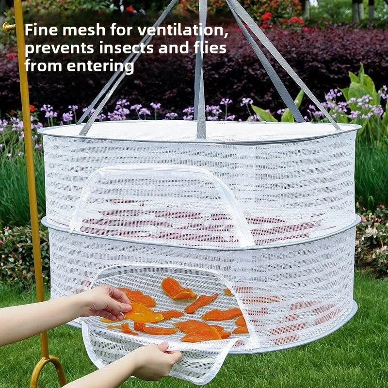 Home Use Vegetable Drying Net Potato Drying Tool Fly Proof Dry Goods Grid Multi Layered Drying Net for Food Preservation