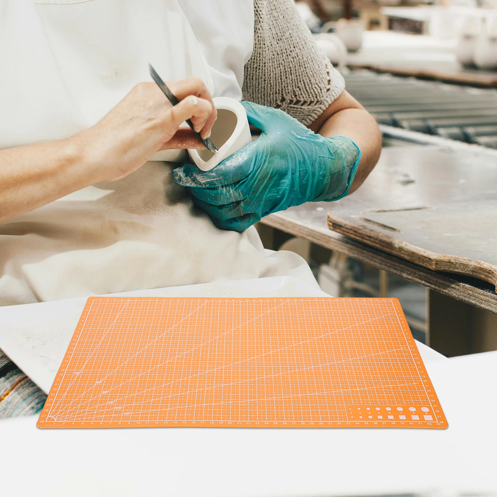 Cutting A3 Size Plastic Crafts Cutting Mat For Engraving Sewing Quilting Scrapbooking Non-Slip Craft Mat Handicrafts Tool