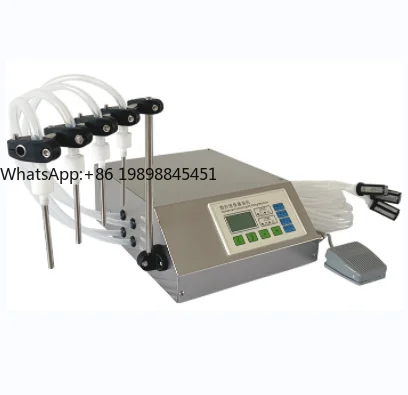 

4 Heads High Accuracy Electric Quantitative Beverage Juice Milk Water Liquid Filling Machine