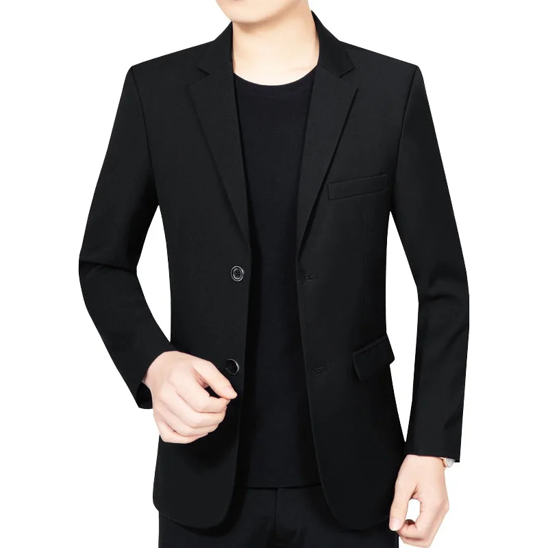Spring Autumn Slim Blazer Men's Lightweight Korean Casual Outerwear