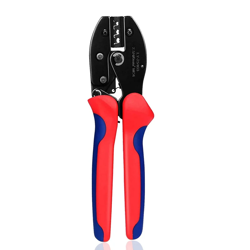 Solar Crimping Pliers Tools Kit For MC4 Cable Electeical Connectors Solar Panel PV Cable 6 Male Female Connectors Termianls Sets