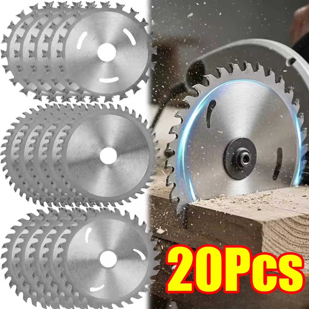 

1-20Pcs 4/5inch Woodworking Double Side Saw Blade 30/40Tooth Circular Saw Blade Tungsten Alloy Wood Cutting Disc Power Tool
