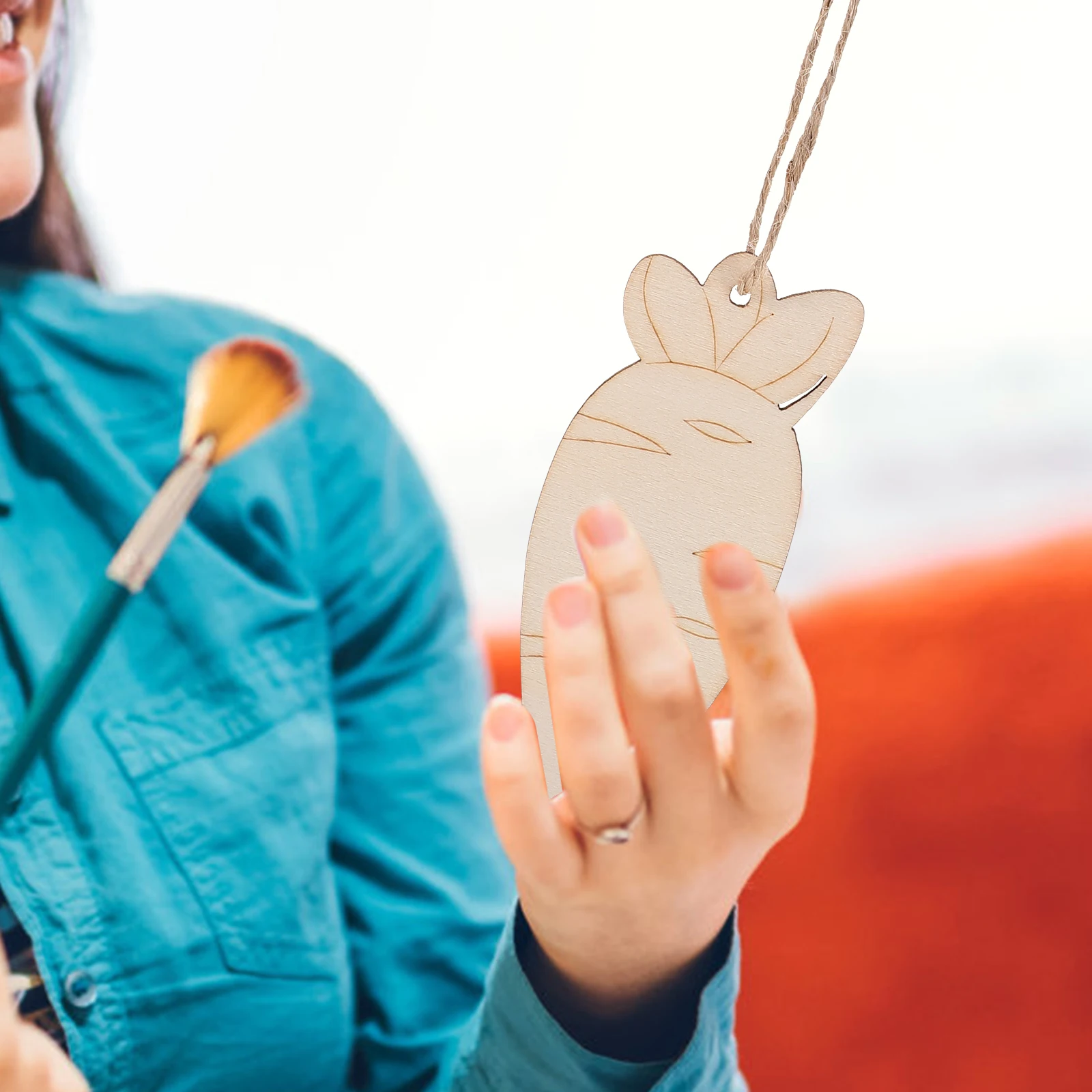 

3 Sets Wood Carrot Cutouts Easter Diy Unfinished Hanging Ornaments For Crafts Blank Wooden Tags Party Favors Handicraft Supplies