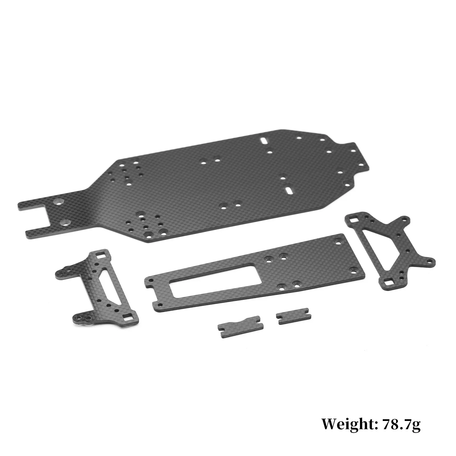 Carbon Fiber Chassis Plate Shock Tower Kit for Tamiya TA02/TA-02SW RC Car Upgrade Parts Accessories