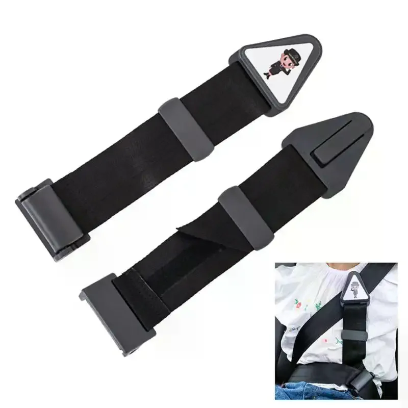 1pc Easy-to-Use Adjustable Children's Car Seat Belts - Polyester Anti-Snag Safety Harnesses with Neck Protection for Youth