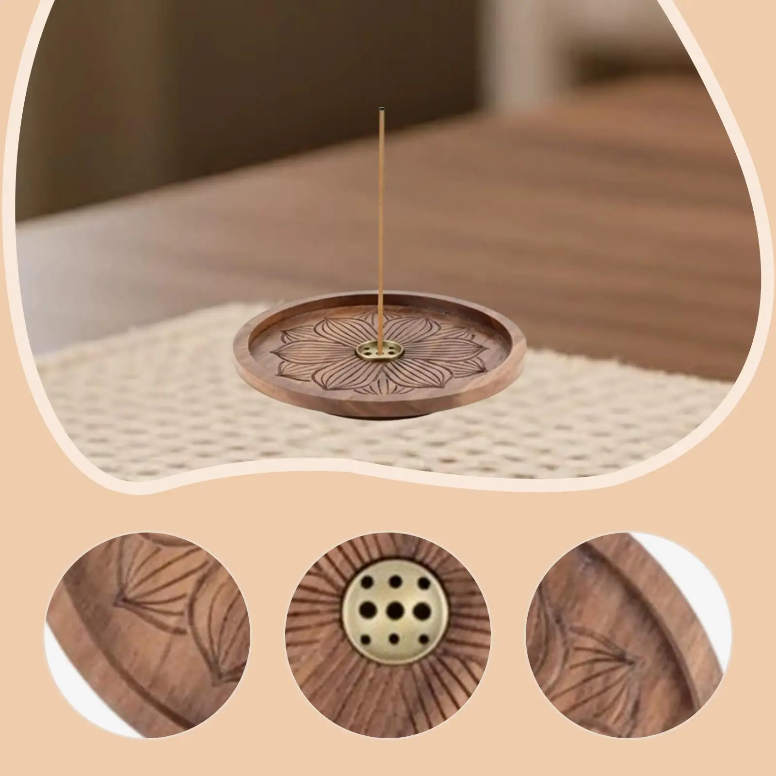 Quemador de incienso con soporte – Aromaterapia relajante para gatos y perros - imagen 5