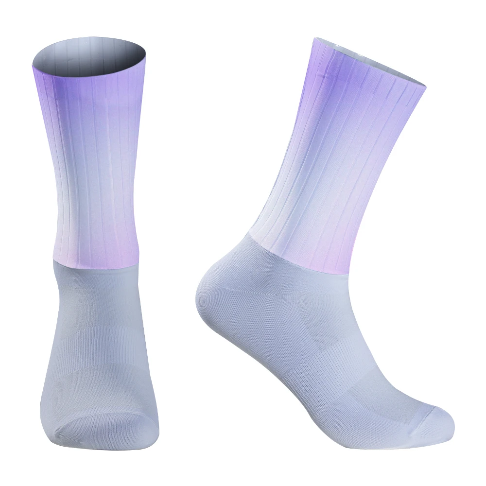 Pro Competition-Chaussettes de sport respirantes en silicone non ald, pour vélo, course à pied, cyclisme, cool, nouvelle collection été 2024