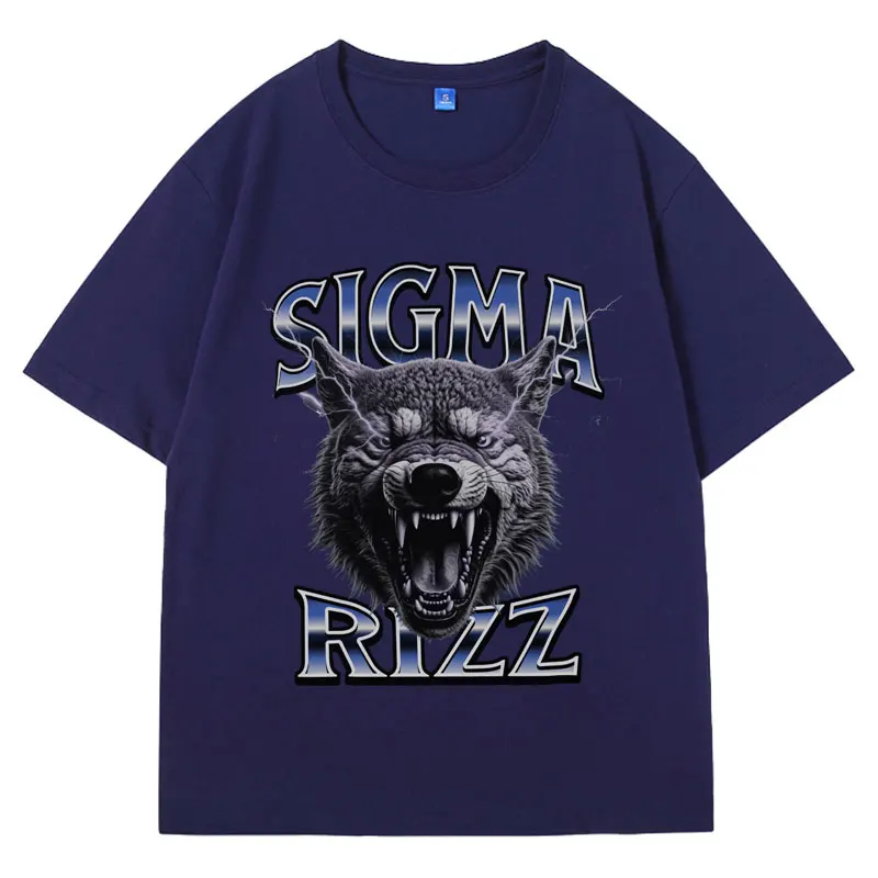 Sigma Rizz T-Shirt Funny Meme Graphic T Shirts Men's Clothing 90s Aesthetic Gift for Him Short Sleeve Retro Harajuku Tees Male