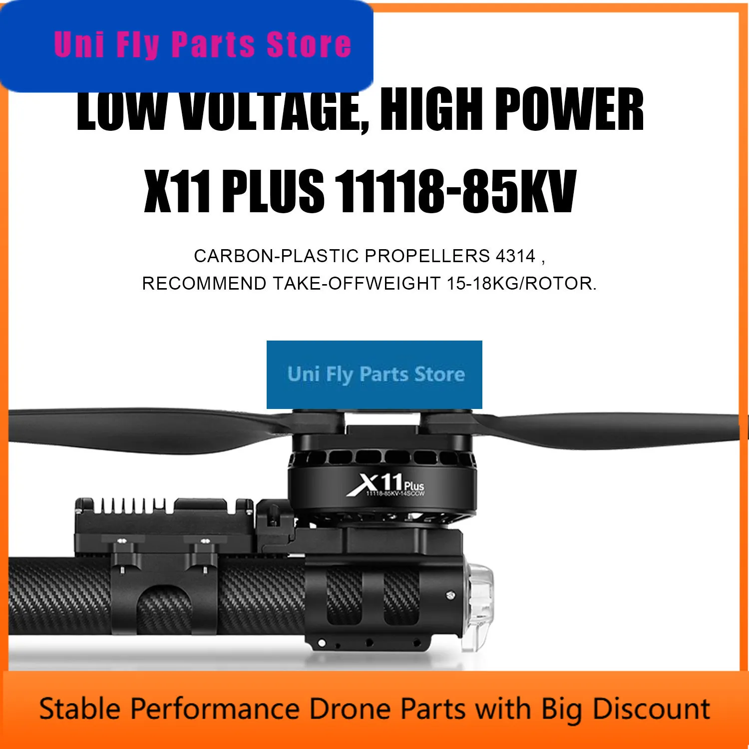 UniFlyXRotor X11 Plus Power System Kit 150A ESC 12-14S 85KV Brushless Motor 4314 Propeller 37kg Thrust For Agricultural Sprayer