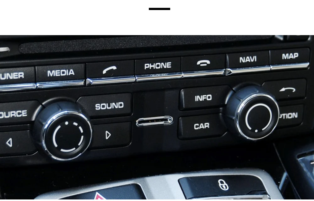 97064293001 für Porsche Cayenne Panamera Cayman Boxster Auto Mittel konsole Audio Lautstärke regler Abdeckung CD-Steuersc halter – Detail 6