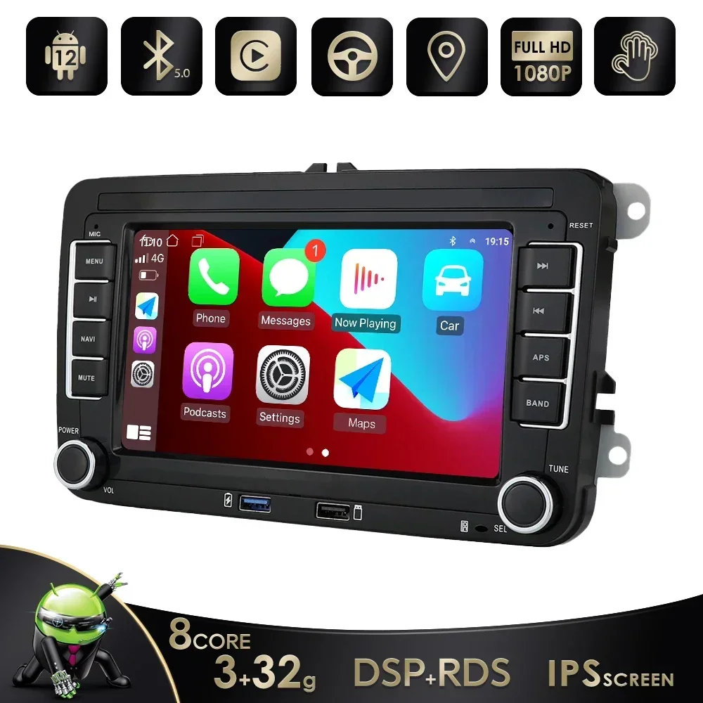 7862 Android Car Radio for VW JETTA MK6 Amarok Tiguan POLO GOLF 5 Plus PASSAT BORA TOURAN SHARAN SCIROCCO CADDY Carplay Stereo