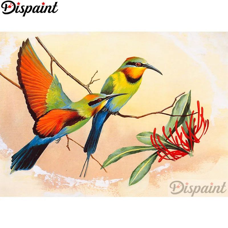 

Dispaint Full Square/Round Drill 5D DIY Diamond Painting "Animal bird scenery" 3D Embroidery Cross Stitch Home Decor Gift A12326