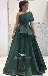 Lorrtta Ball Gown One Shoulder Sleeve Eid Dress Line A Elegant Party Dresses 2024 for Wedding Robe De Soiree Femmes Evening Prom