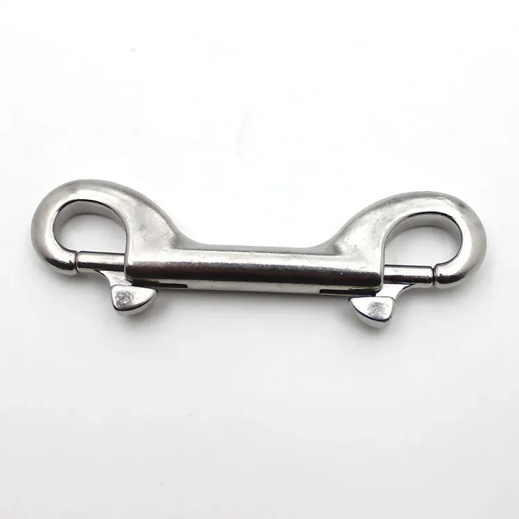 Scuba Diving Double End Bolt Snap Hook Clips 316 Stainless Steel Eye Bolt Snap Hook Quick Draw Link Carabiner Boat Hardware