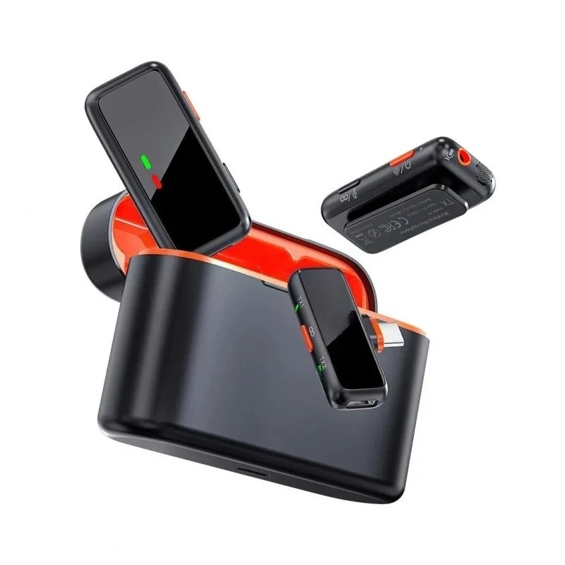 Wireless collar microphone, outdoor recording mobile phone radio