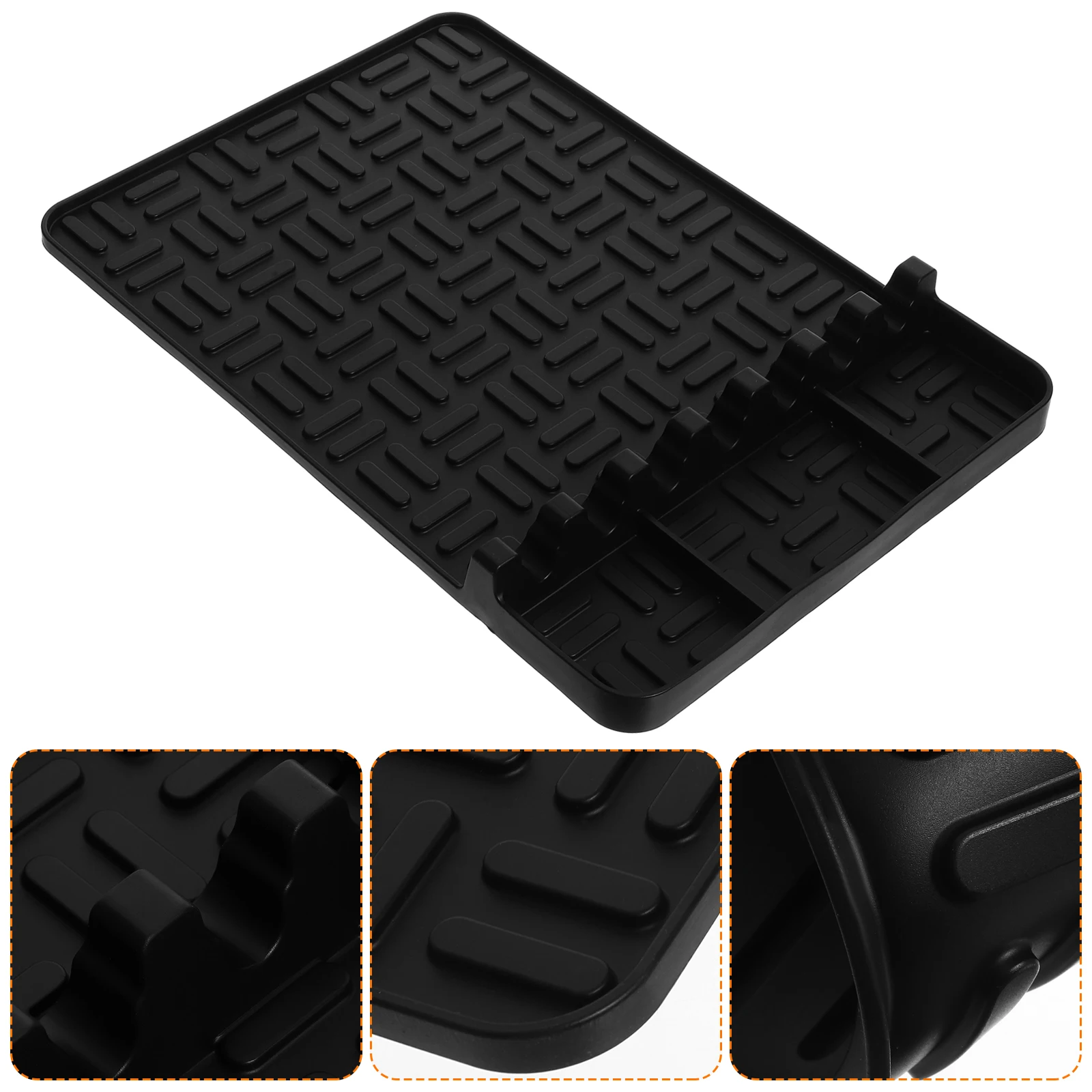 

Side Shelf Silicone Heat Resistant Non Dust Proof Tool ganizer Compact Foldable for Outdoor Kitchen Use