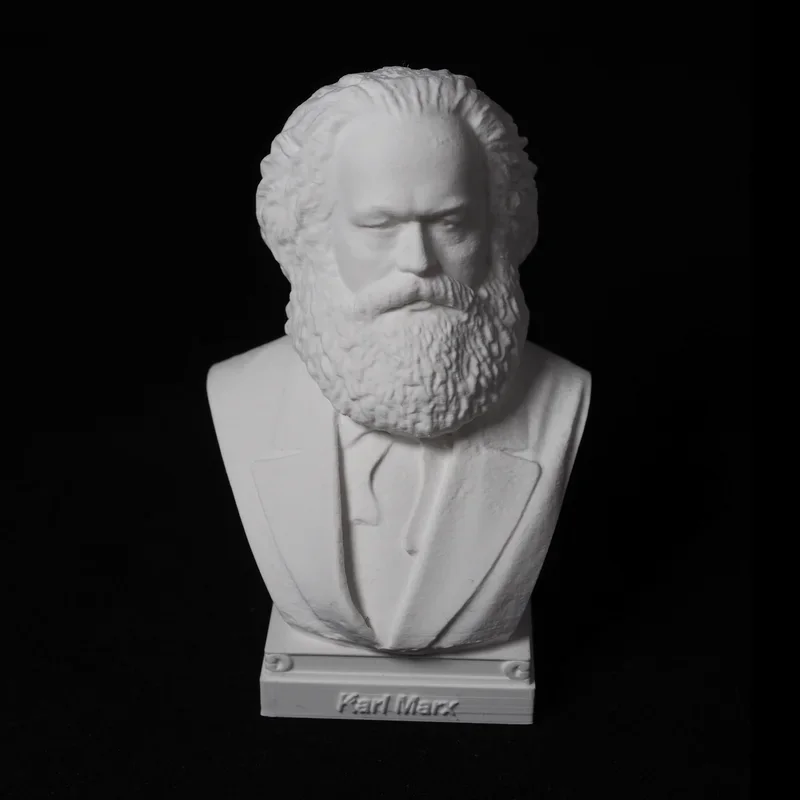 Karl Marx ornaments statue hand model decoration bust crafts great man portrait desk desk, 3D printing PLA plastic