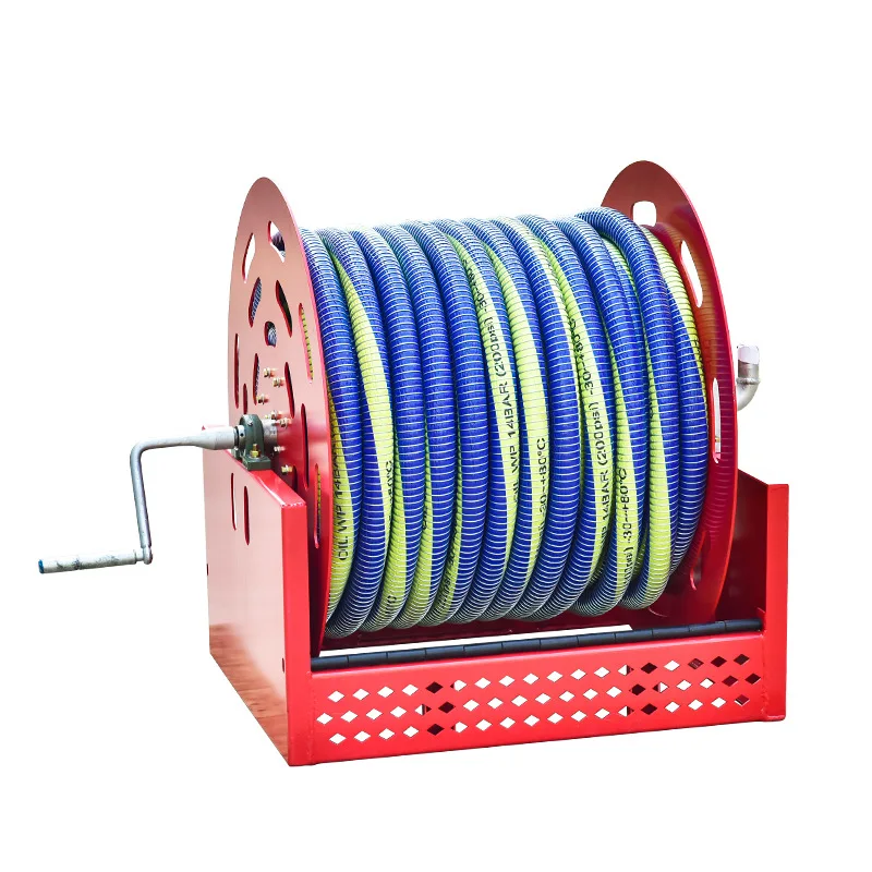 

2025 1.5-inch 100-meter pipe reel, oil pipe reel for dock refueling, reel can be customized