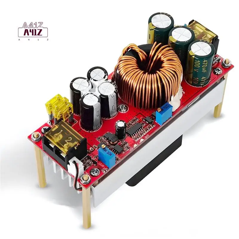 

A41Z-1500W DC-DC Boost Module 12-48V до 24-72V 30A Регулируемый модуль питания постоянного напряжения и тока для электромобиля