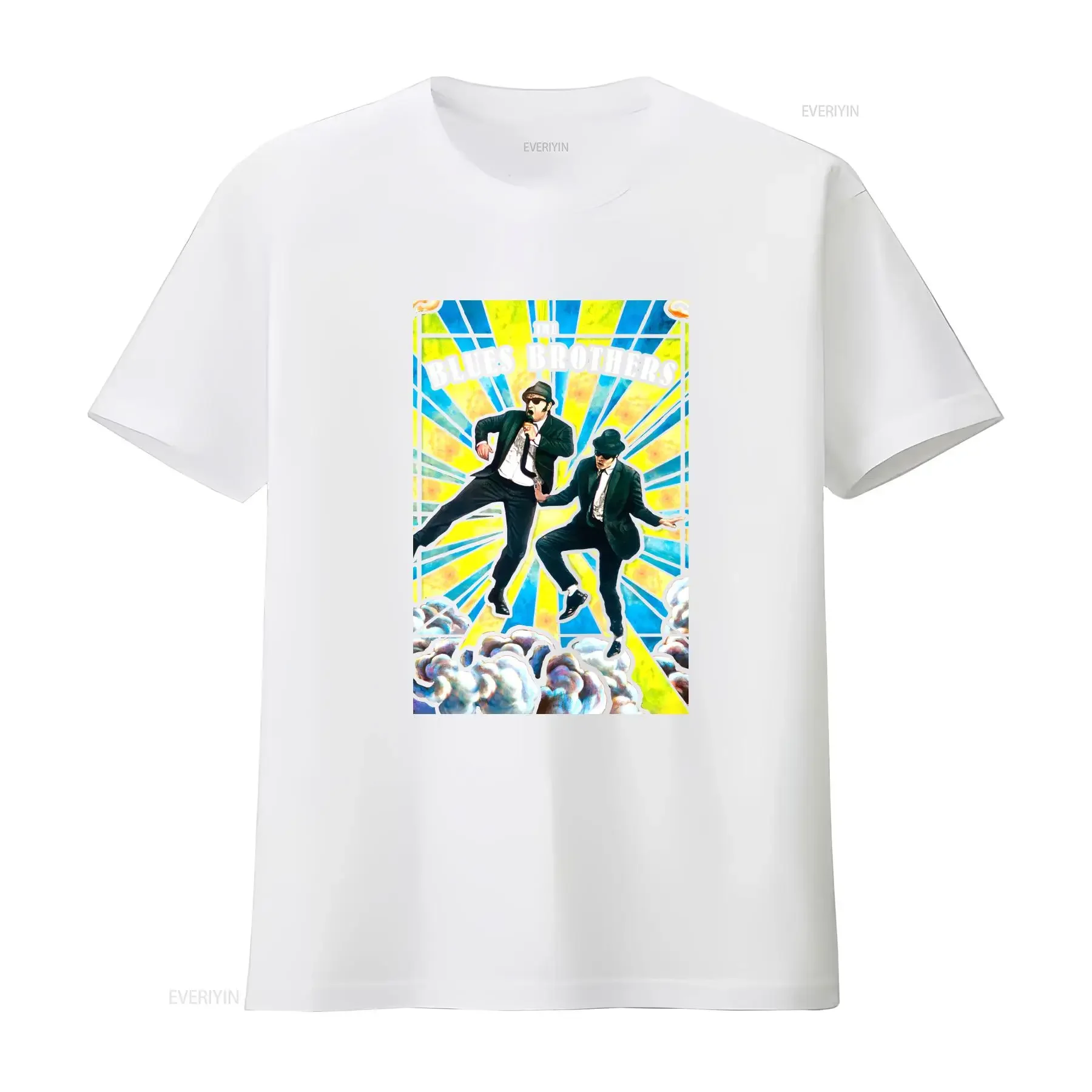 تي شيرت The Blues Brothers 1980 تي شيرت كوميدي شعبي للمغامرة مع John Belushi Dan Aykroyd Gen X عتيق مغسول غير رسمي